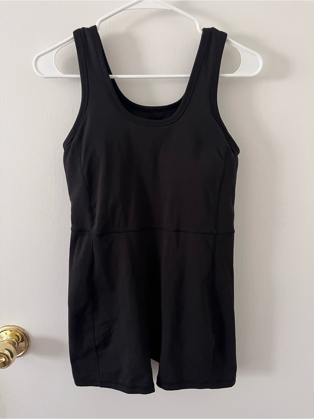 PacSun PAC 1980 Black Athletic Shorts Romper Bodysuit Workout Black Medium